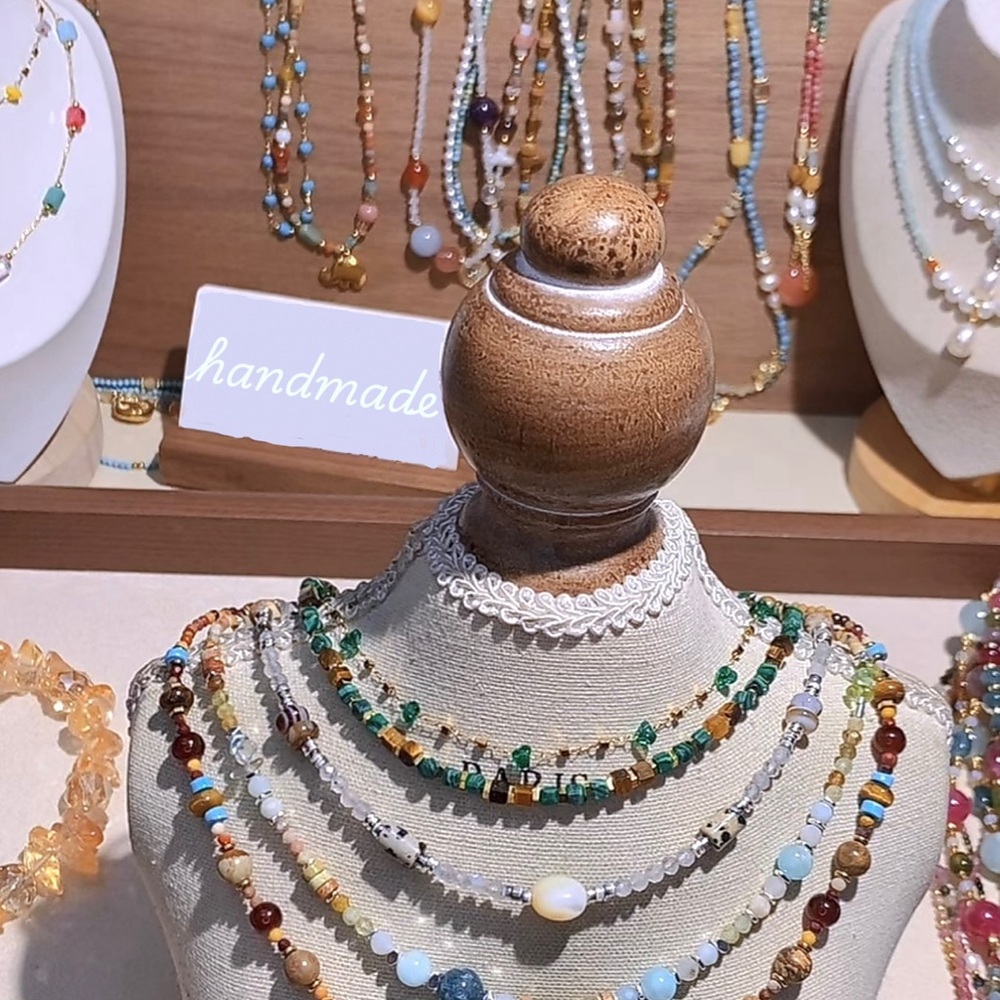 Multicolor Beaded Necklace Set